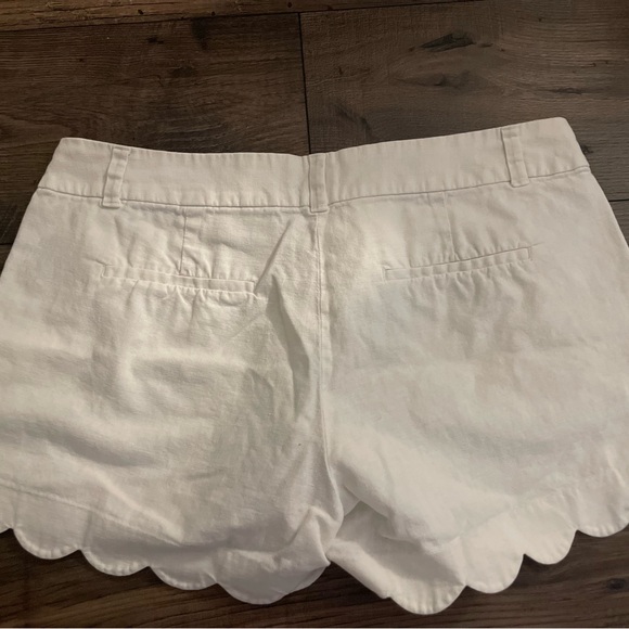 J. Crew White High Waist Scalloped Shorts - Picture 4 of 6